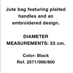 Zara Bags - Zara embroidered jute bag Zara Bags - Zara embroidered jute bag